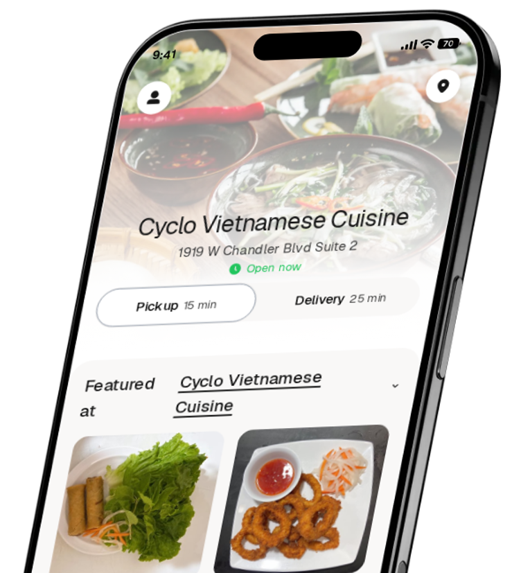 Cyclo Vietnamese Cuisine app preview