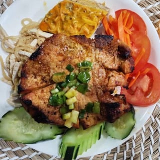 C4 - Combo Grilled Pork Chop - Cơm Sườn Bì Chả